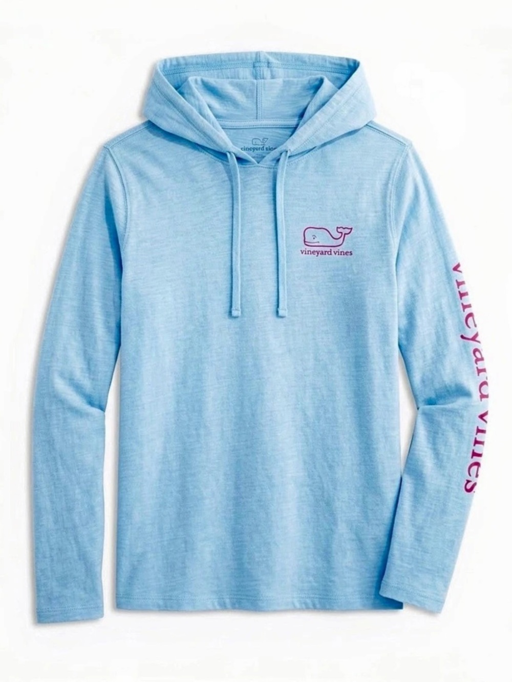 Vineyard Vines Vintage Whale Long-Sleeve Hoodie Tee Blue XXS
